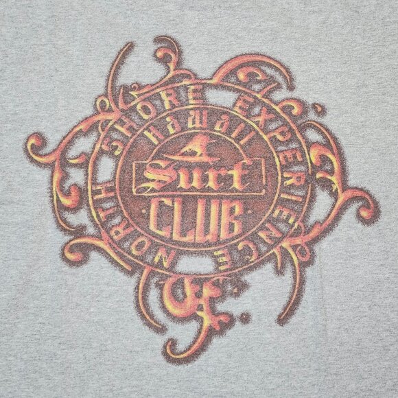 Crazy Shirts Hawaii Surf Club North Shore Experience Gray T-Shirt Medium - Picture 3 of 11